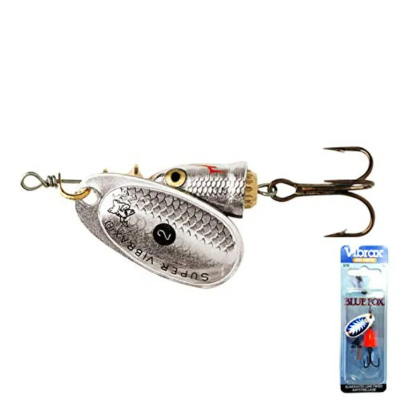 Blue Fox Classic Vibrax Wildeye Tackle Hook Silver 0.25Inch ‎6030
