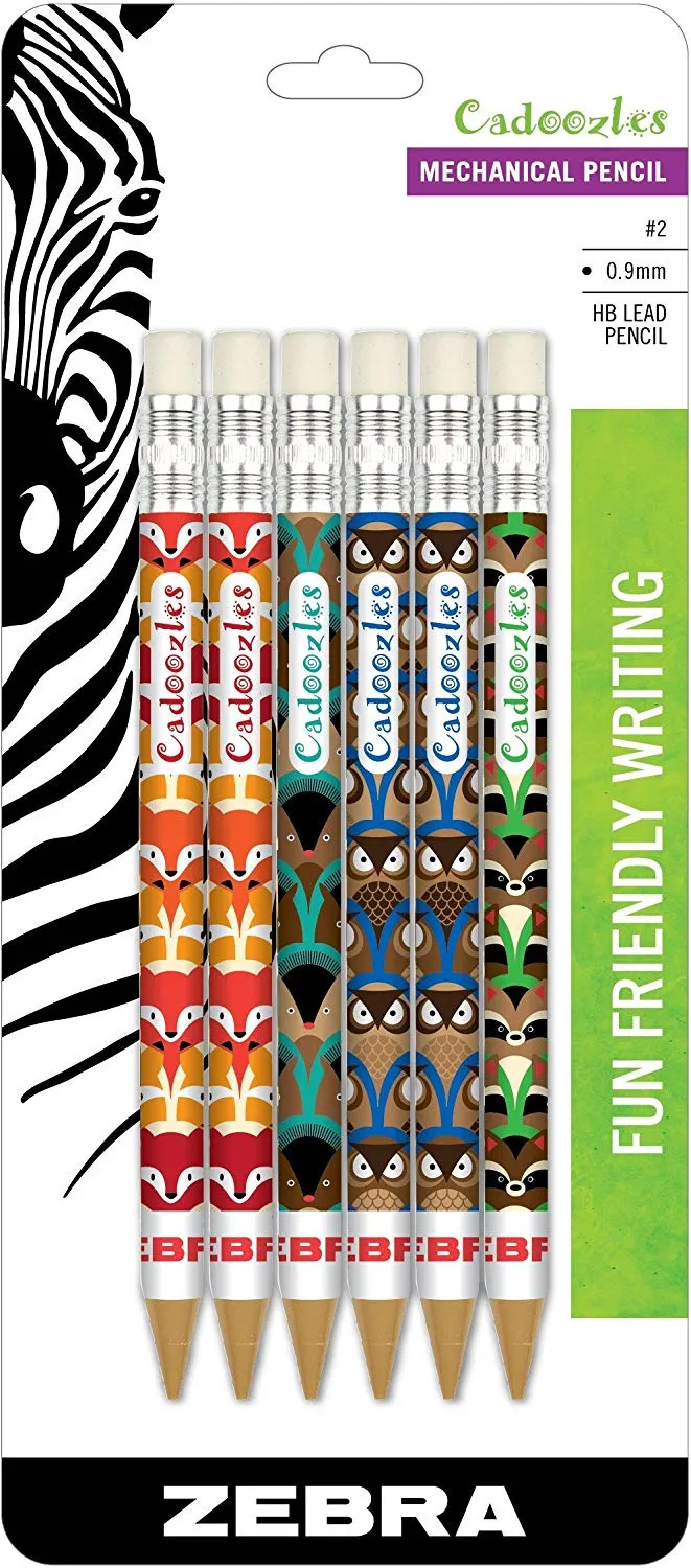 Cadoozles Mechanical Pencils 6 Per Package - Assorted ( Pack Of 6 )