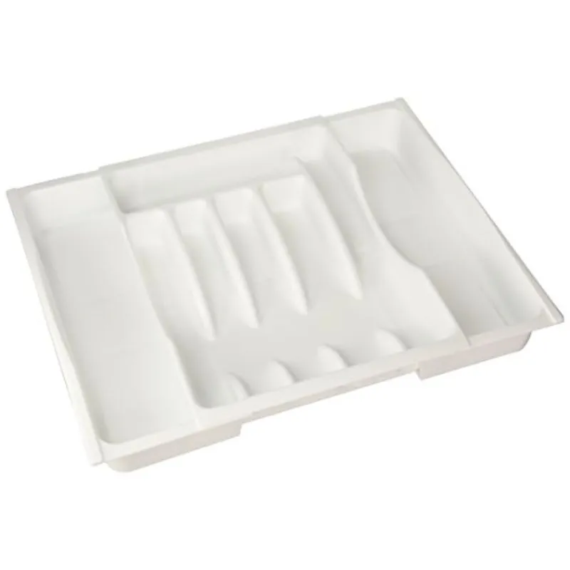 Rubbermaid Adjustable Cutlery Tray, White Wholesale Tradeling