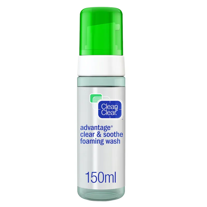 clean and clear advantage foaming face wash