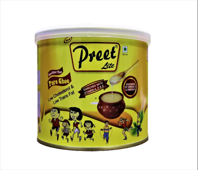Preet Lite Ghee 450 ML Low Cholesterol and Trans Fat Wholesale Tradeling