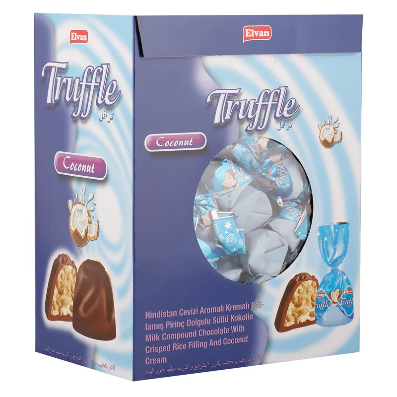 Elvan Truffle Coconut Flavour Chocolate 2 Kg Wholesale Tradeling