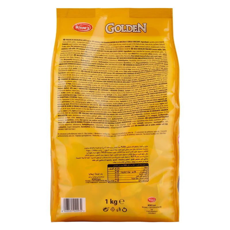 Witor's Golden Chocolate 1 kg Wholesale Tradeling