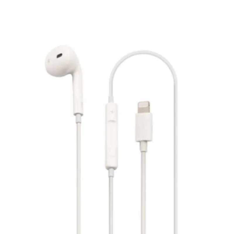 Porodo Stereo In-Ear Headphone With 3-Button Control White PD-LSTEP-WH