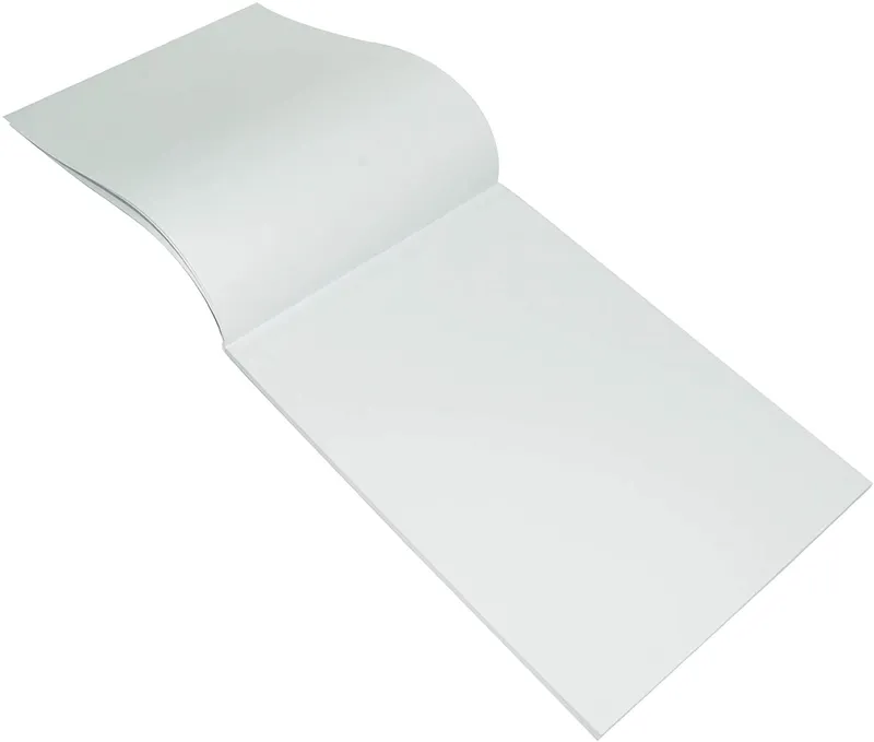 FIS Executive Blue Writing Pad A4 Size Plain 50 White Sheets Pack of 10
