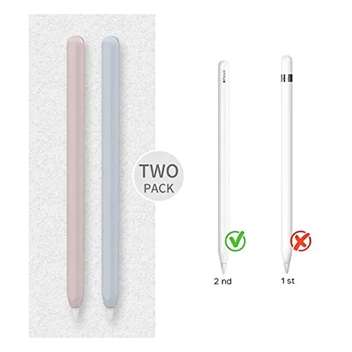 AhaStyle Silicone Sleeve Cover For Apple Pencil Light Blue And Pink PT65-LBPK