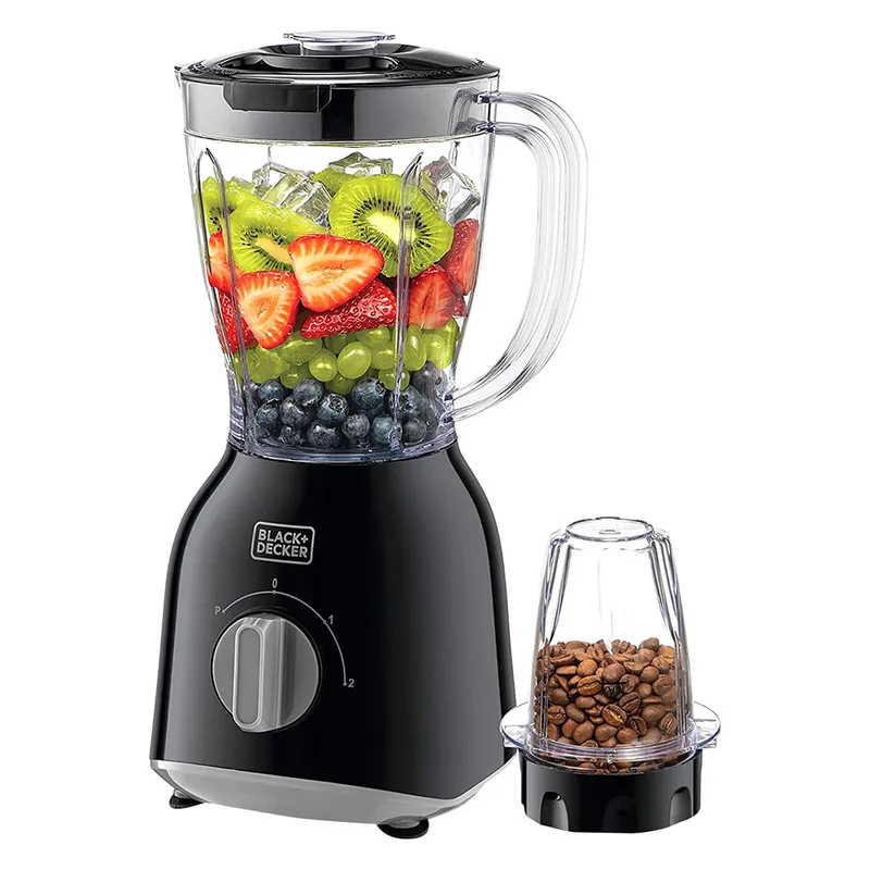 Black + Decker 400W Blender With Blender Jars And Grinder Mill Black 1