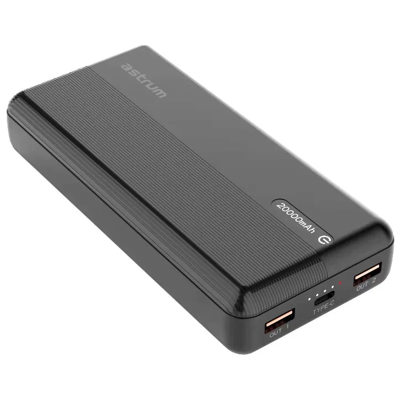 Astrum PB650 Laptop Power Bank 20K USBC 65W + USB QC 22.5W Black