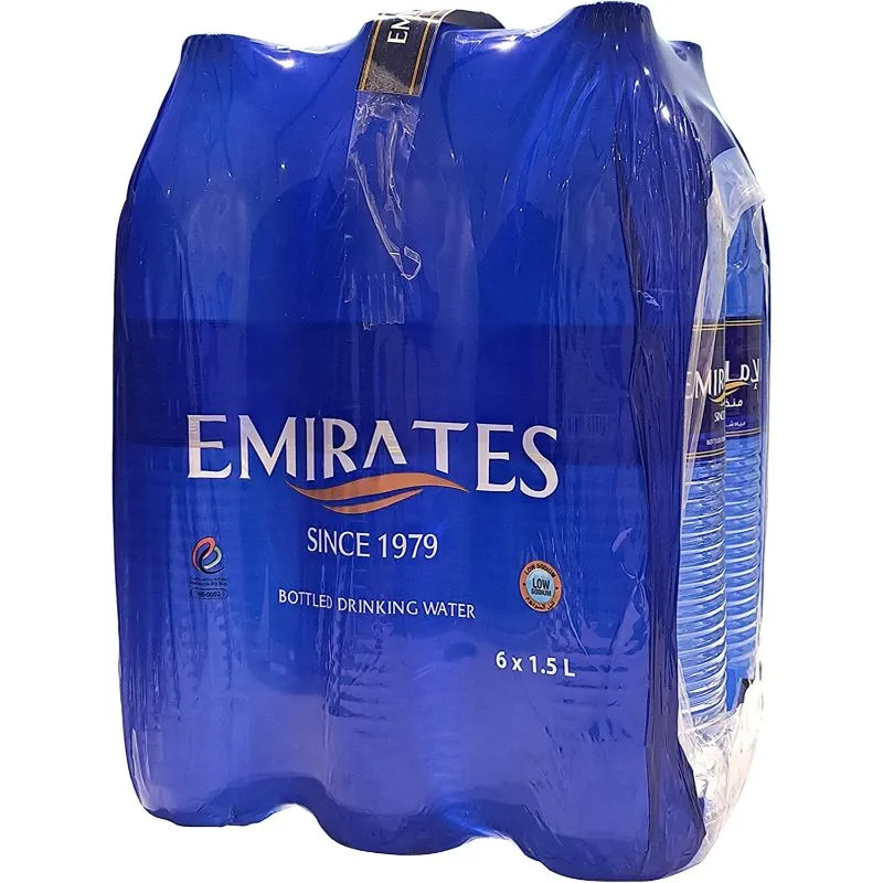 Emirates Bottled Drinking Water 1.5 Liter Pack of 6 Wholesale Tradeling