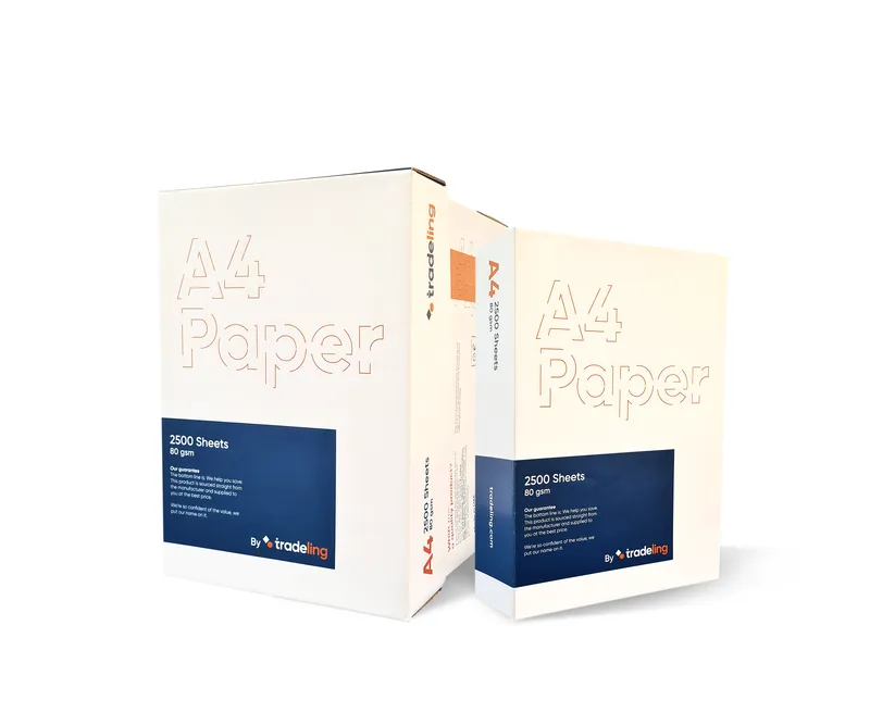 Tradeling A4 Photocopy Paper 80 GSM 500 Sheets Pack of 5 Reams