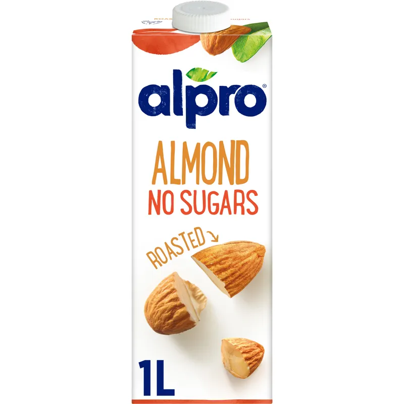 Alpro Almond Unsweetened Drink 1 Lt x 8