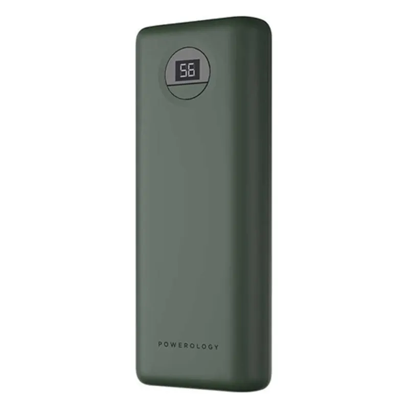 Powerology 30W 20000mAh Compact Power Bank With Quick Charge 3.0 Green PPBCHA05-GN