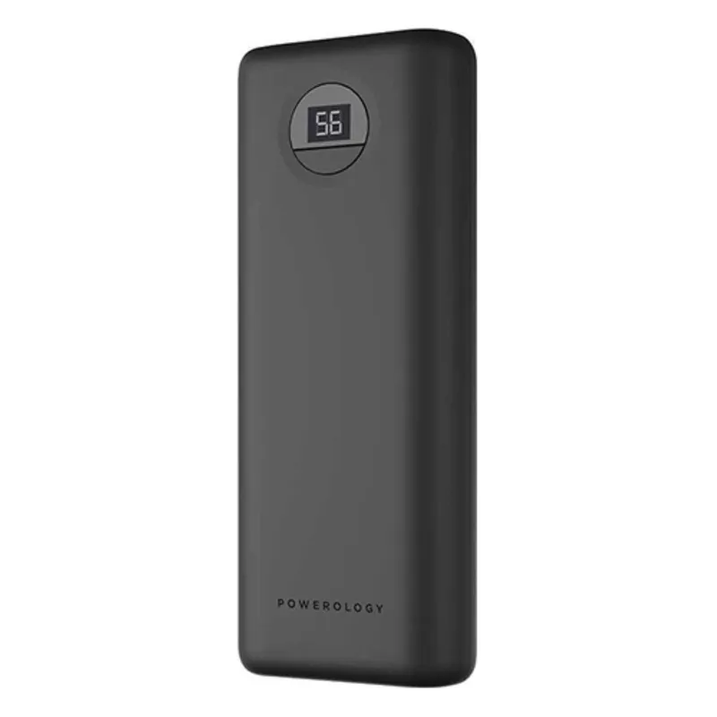 Powerology 30W 20000mAh Compact Power Bank With Quick Charge 3.0 Black PPBCHA05-BK