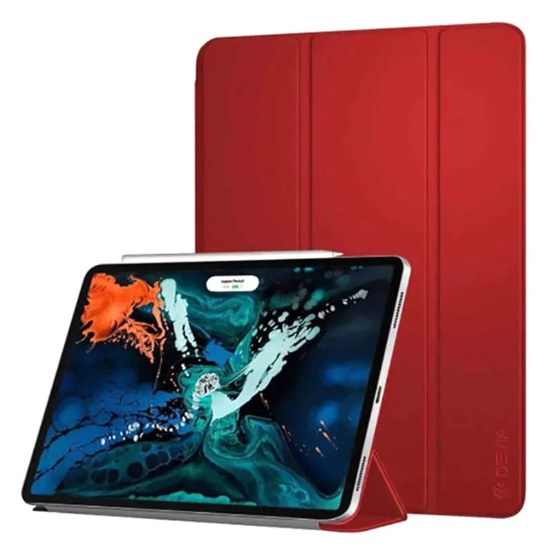 Devia Leather Case With Pencil Slot For Apple iPad Pro Red 319044-RD