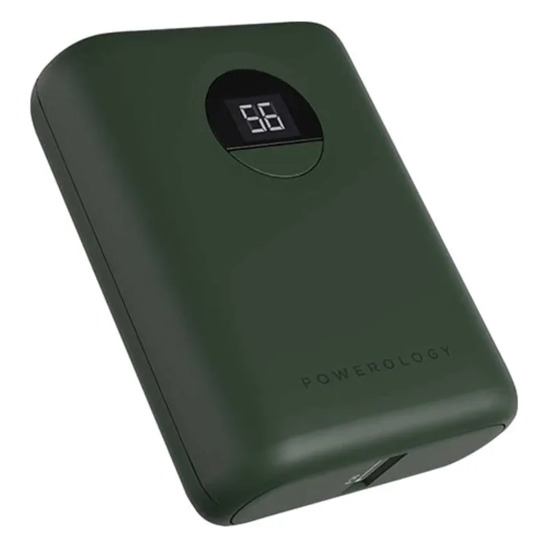 Powerology 20W 10000mAh Ultra-Compact Power Bank With Quick Charge 3.0 Green PPBCHA04-GN