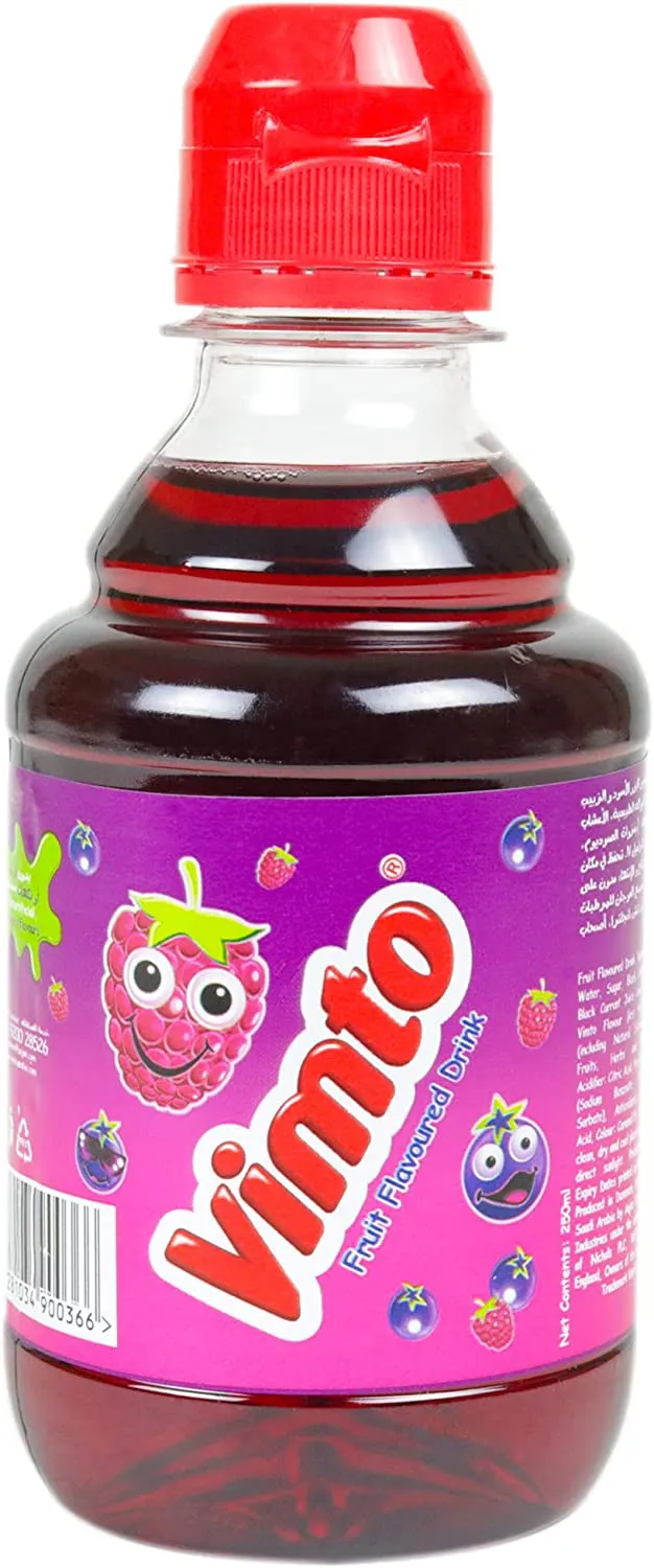 Vimto Raspberry Fruit Flavored Drink 250 ml x 24 Wholesale Tradeling