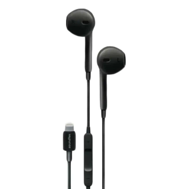Porodo Stereo In-Ear Headphone With 3-Button Control Black PD-LSTEP-BK