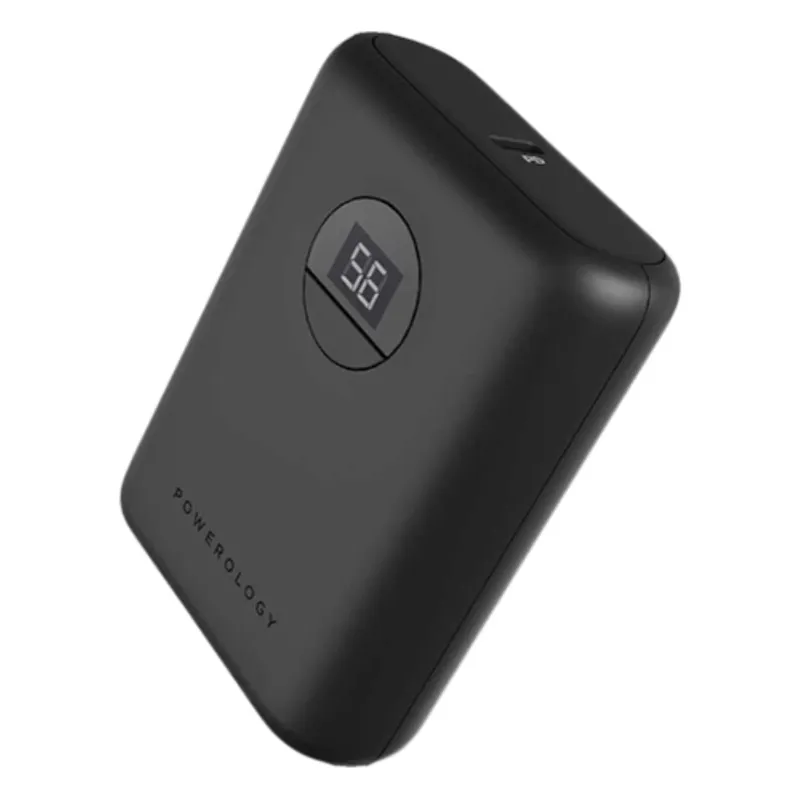 Powerology 20W 10000mAh Ultra-Compact Power Bank With Quick Charge 3.0 Black PPBCHA04-BK