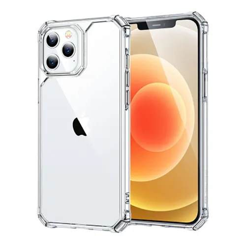 Green Anti-Shock Back Cover For Apple iPhone 12 And 12 Pro Clear GNWCMC12PRO