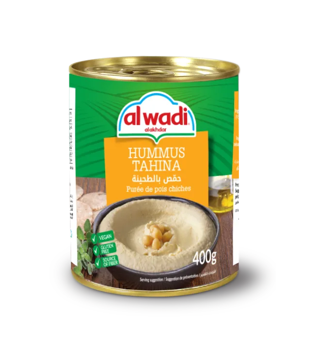 Al Wadi Al Akhdar Hummus Tahina Ready To Serve 400 gr Wholesale