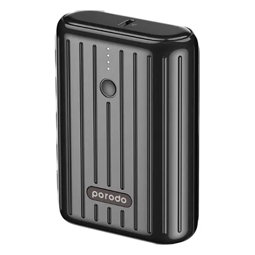Porodo 18W 10000mAh Ultra-Compact Power Bank With 3.0 Quick Charge Black PD-PBFCH001-BK