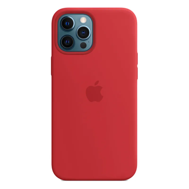 Green Lusso Masafe 360 Silicone Back Cover For Apple iPhone 12 And 12 Pro Red GN360SILIP12PRD