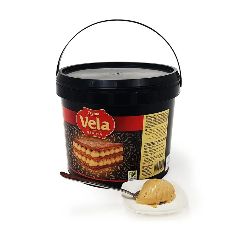 Vela Bianca White Chocolate Hazelnut Spread 6 kg Wholesale Tradeling