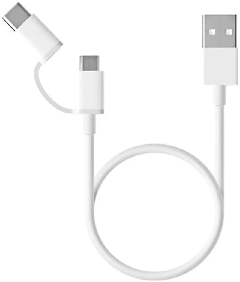 Xiaomi Mi 2 In 1 USB Cable Micro USB To Type C 30 cm