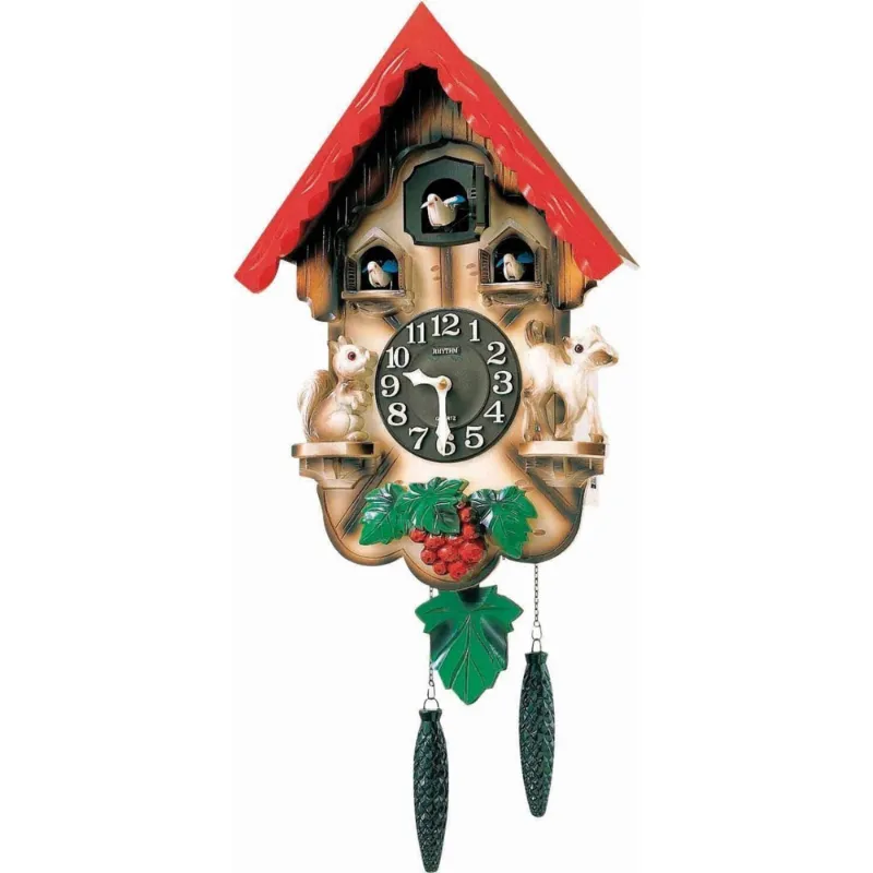Rhythm Cuckoo Clock Combination Colors Case 4Mj418R06 Multi Color Wholesale Tradeling