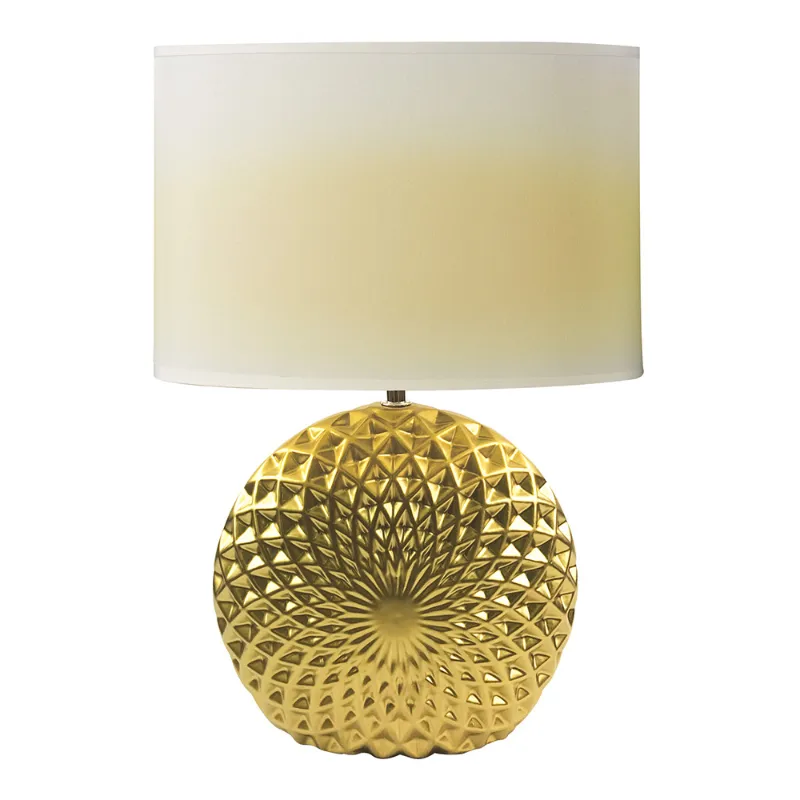 Easton Ceramic Table Lamp Gold 30 x 15 x 43 CM Wholesale Tradeling