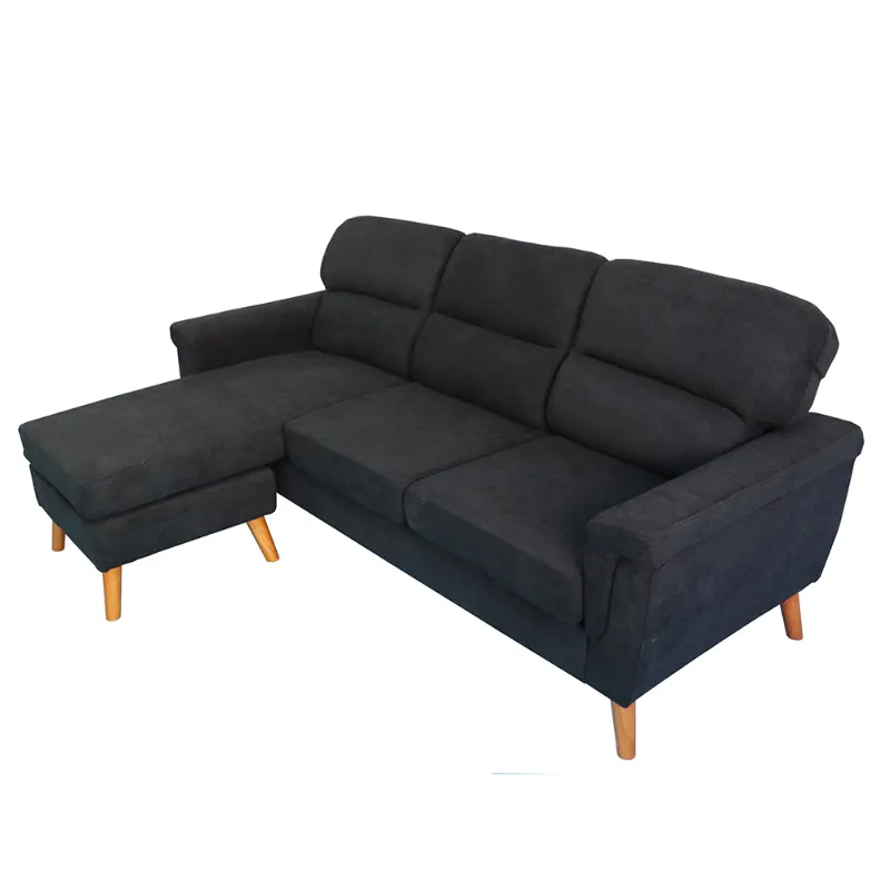 Sky Reversible L R Fabric Corner Sofa Black Wholesale Tradeling