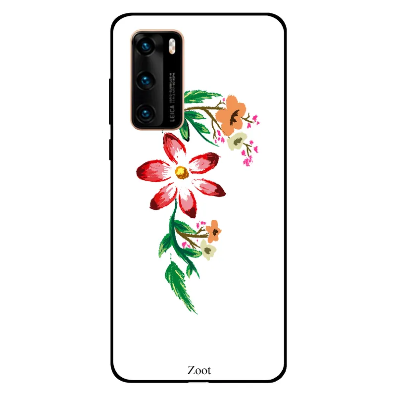 Zoot Huawei P40 Case Cover Floral Green Red