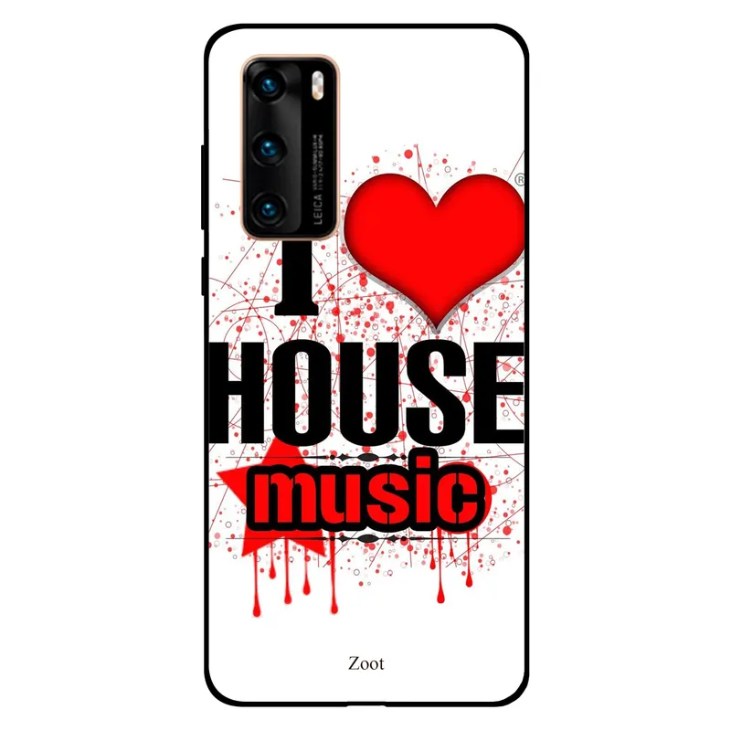 Zoot Huawei P40 Case Cover I Love House Music