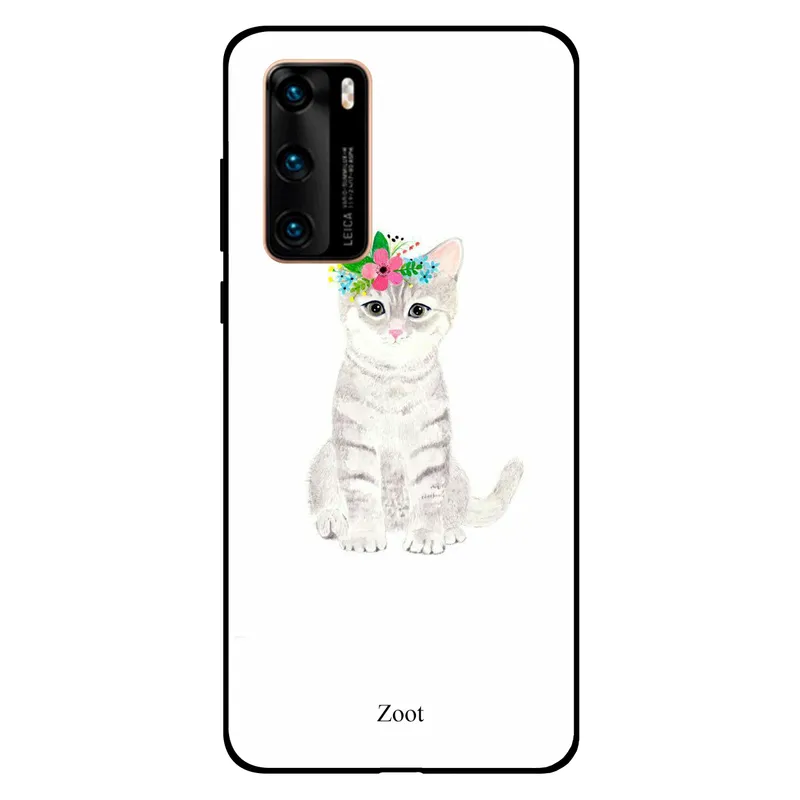 Zoot Huawei P40 Case Cover Cat Focused