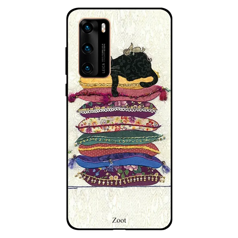 Zoot Huawei P40 Case Cover Lazy Cat