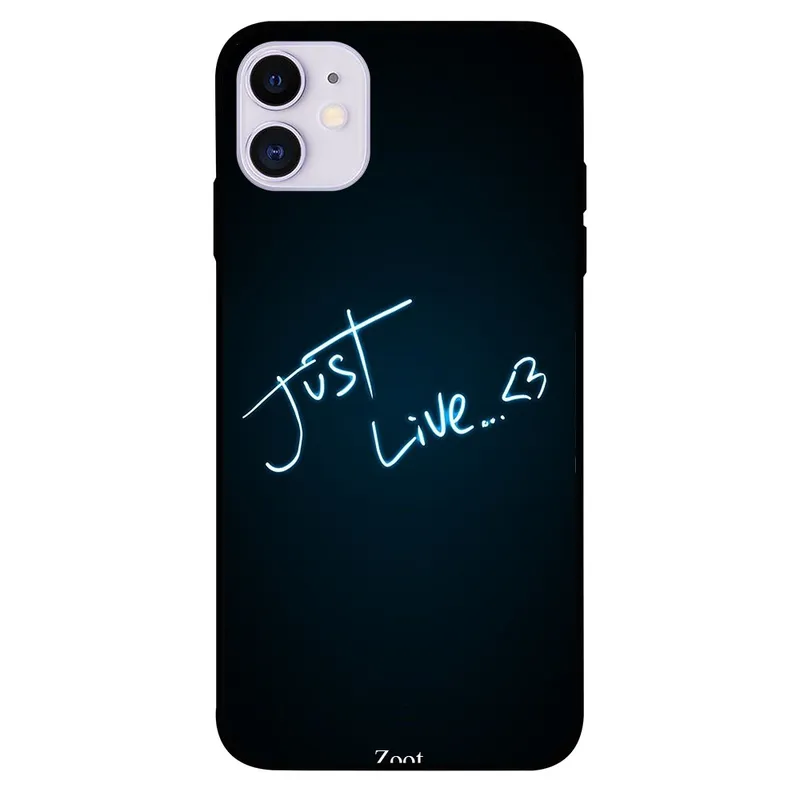 Zoot Premium Quality  Design  Case Cover  Compatible For iPhone 11 Just Live