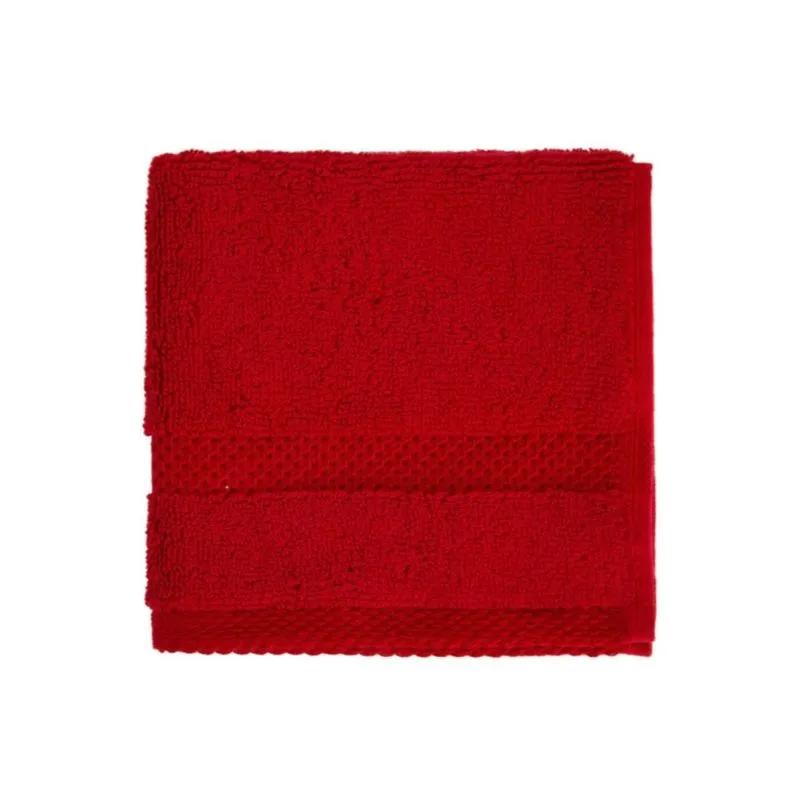 Truebell Cotton Face Towel Dark Red 33 X 33Centimeter Wholesale