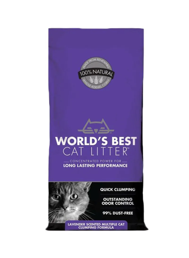 World's Best Cat Litter Multiple Cat Clumping Formula Lavender 3.2kg