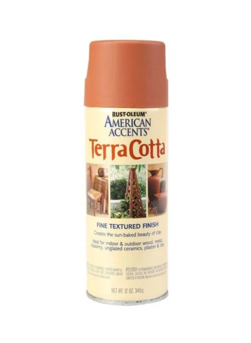 Rustoleum American Accents Terra Cotta Texture Spray Paint Brown 12 Oz