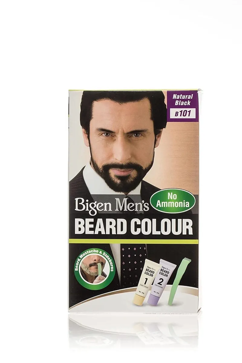 Bigen Men's Beard Color Natural Black B101 40 gr