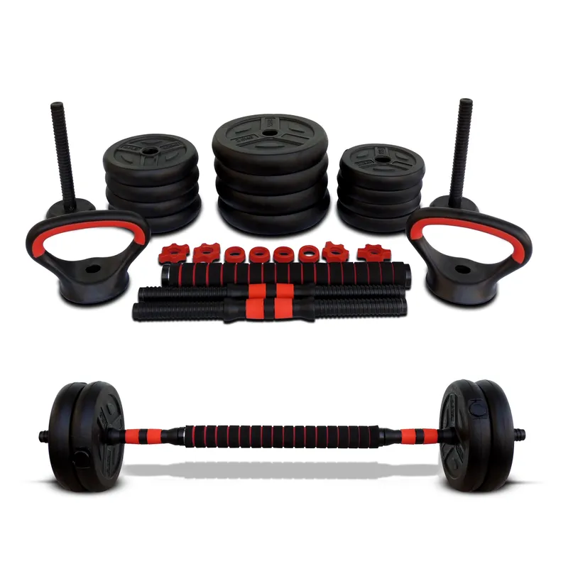 H Pro Endurance 6 In 1 Adjustable Dumbbell Set With Rod Used As Barbell Kettlebell – 20Kg | Wholesale | Tradeling