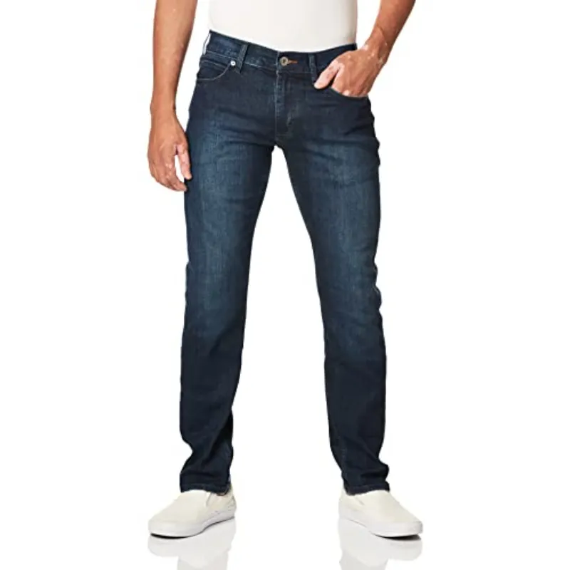 SZ Fletch Blue Lee Men's Modern Series Slim-Fit Tapered-Leg Jeans 36W ...