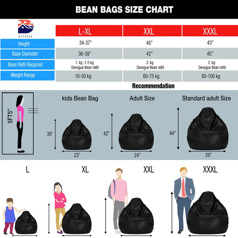 Bean Bag Size XL, Furniture & Home Living, Home Decor, Cushions & Throws on  Carousell