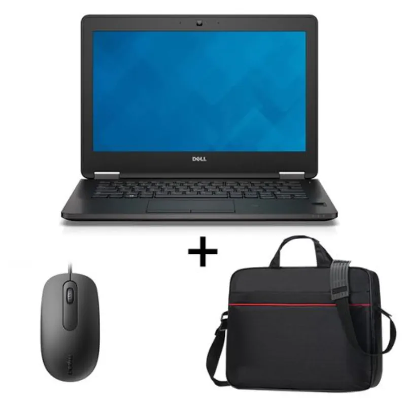 Dell Latitude E7270, 12.5 Inches Display Ci5-6Th Gen, 8Gb Ram, 256Gb Ssd Free Mouse And Laptop Bag - Refurbished B Black