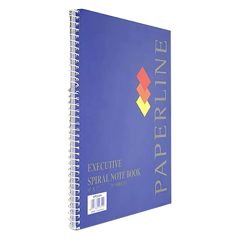 Paperline Executive Ruled Spiral Bound Notebook 70 Pages Blue