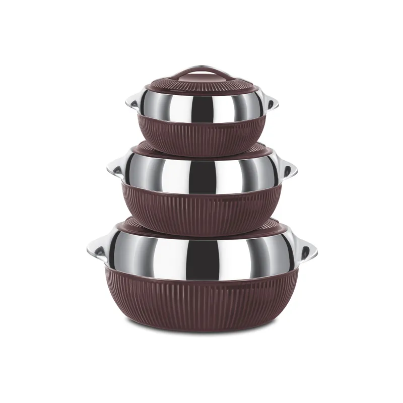Milton Hot Pot Fiesta Brown Set 3 Pieces ALMI1475DS Wholesale