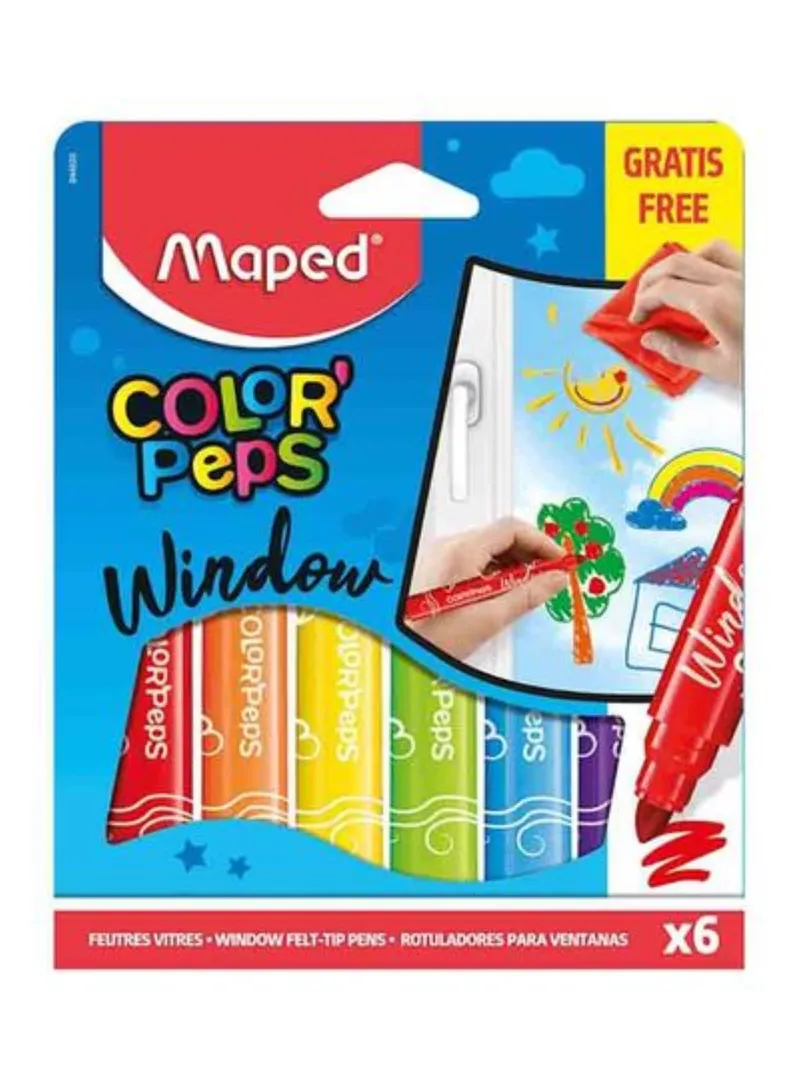 Maped 6Piece Window Marker Set Multicolour Wholesale Tradeling