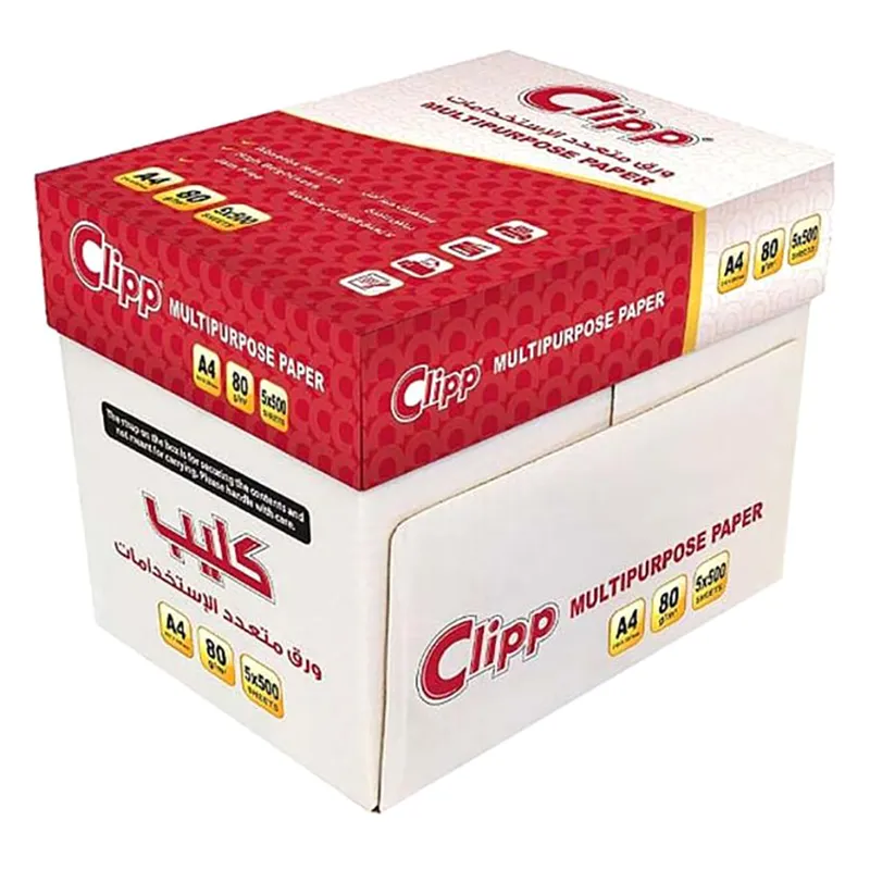 Clipp A4 Size Multipurpose Paper 500 Sheets White and Red CPCPP080A4