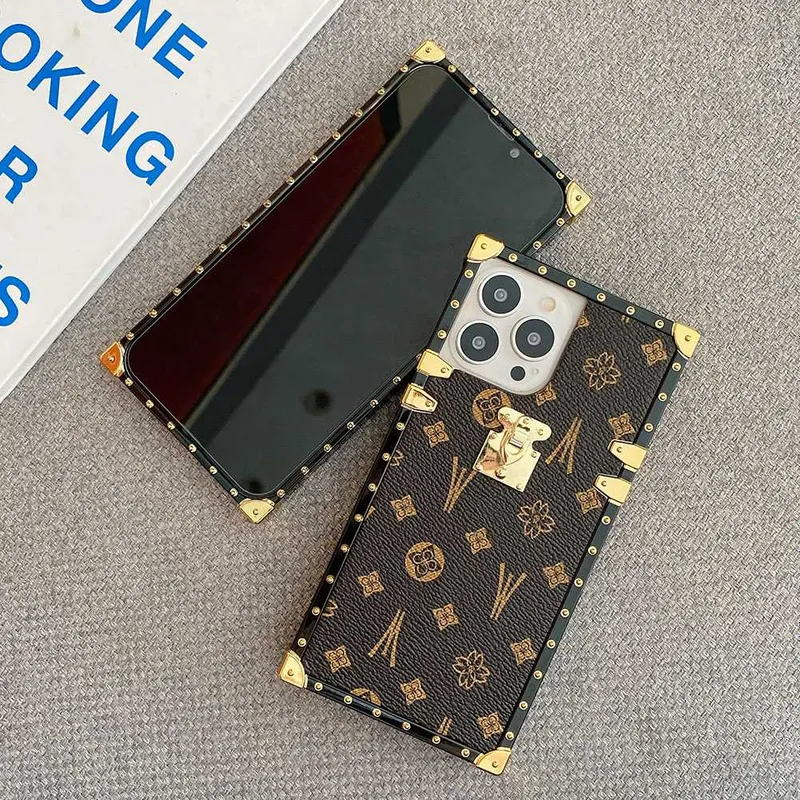 KERZZIL Retro Square iPhone 13 Pro Max Fabric Leather Case,Shiny