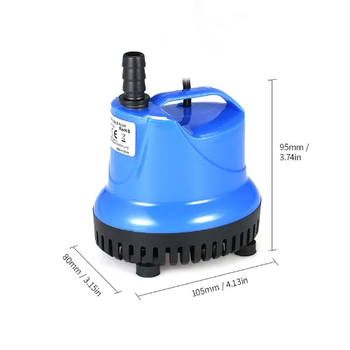 Meta Submersible EU Plug Aquarium Mini Water Pump Blue And Black 12.5 x